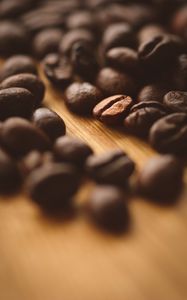 Preview wallpaper coffee, beans, macro, blur