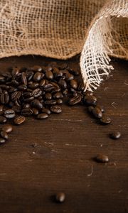 Preview wallpaper coffee, beans, surface, brown