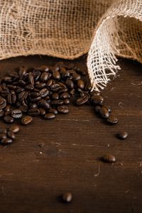 Preview wallpaper coffee, beans, surface, brown