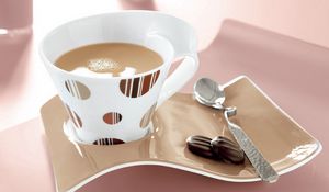 Preview wallpaper coffee, beautiful tableware, drink