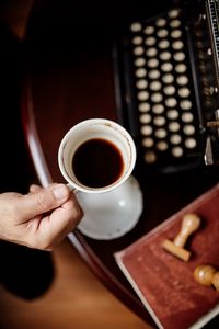 Preview wallpaper coffee, black coffee, cup, drink, hand