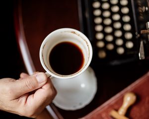 Preview wallpaper coffee, black coffee, cup, drink, hand