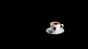 Preview wallpaper coffee, black, cup
