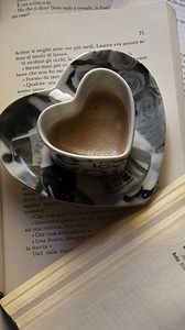 Preview wallpaper coffee, book, page, mug, heart