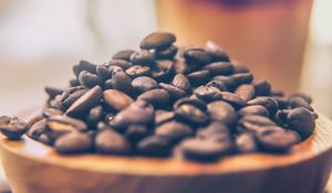 Preview wallpaper coffee, caffeine, beans, blur