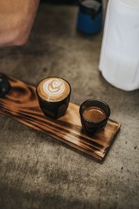 Preview wallpaper coffee, cappuccino, cup, still life, wooden