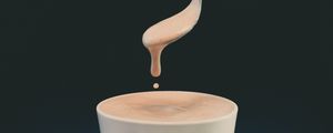 Preview wallpaper coffee, cappuccino, cup, spoon, foam