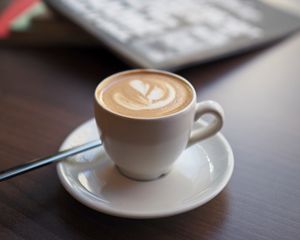 Preview wallpaper coffee, cappuccino, cup, drink, food, white