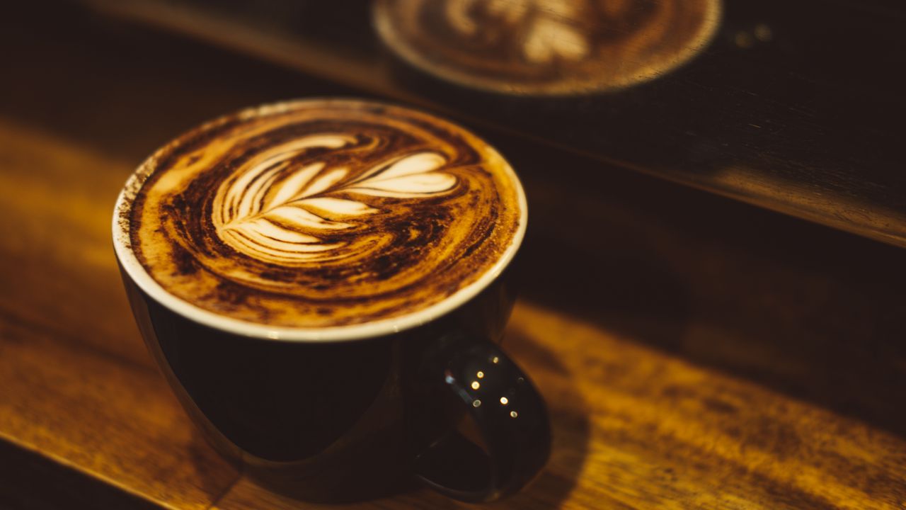 Wallpaper coffee, cappuccino, cup, drink, foam, pattern