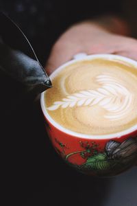 Preview wallpaper coffee, cappuccino, pattern, milk