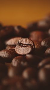 Preview wallpaper coffee, coffee beans, macro, blur