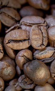 Preview wallpaper coffee, coffee beans, macro