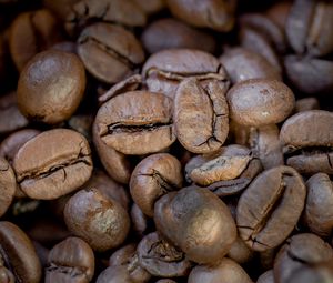Preview wallpaper coffee, coffee beans, macro