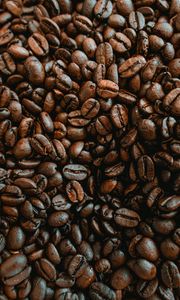 Preview wallpaper coffee, coffee beans, pattern