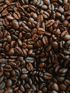 Preview wallpaper coffee, coffee beans, pattern