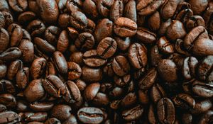 Preview wallpaper coffee, coffee beans, pattern