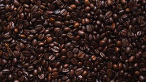 Preview wallpaper coffee, coffee beans, roasted, grains, texture