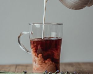 Preview wallpaper coffee, cream, flower