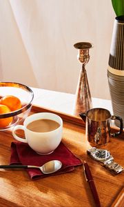 Preview wallpaper coffee, cup, breakfast, morning