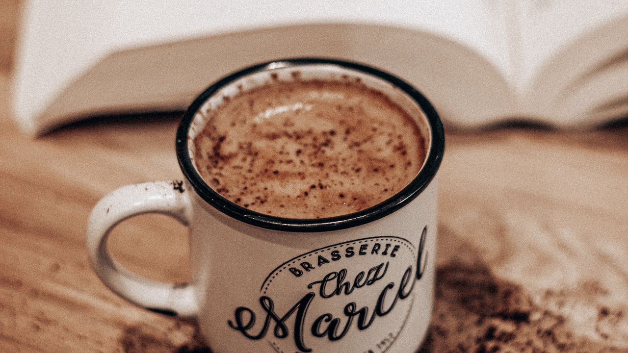 Wallpaper coffee, cup, cinnamon, drink, book