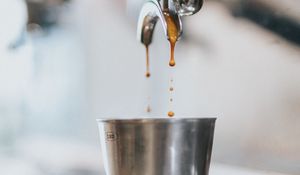 Preview wallpaper coffee, cup, coffee machine, drops