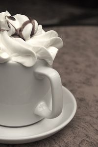 Preview wallpaper coffee, cup, cream, black-and-white