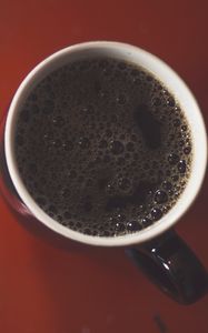 Preview wallpaper coffee, cup, drink, bubbles
