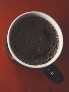 Preview wallpaper coffee, cup, drink, bubbles