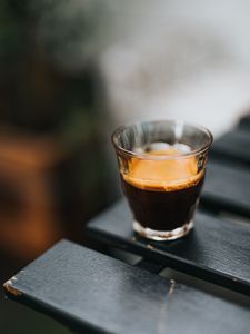 Preview wallpaper coffee, cup, drink, wooden, blur