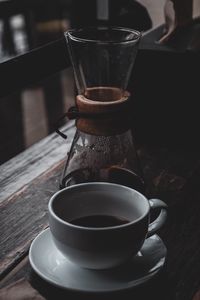 Preview wallpaper coffee, cup, drink, table, wooden