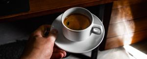 Preview wallpaper coffee, cup, drink, hand