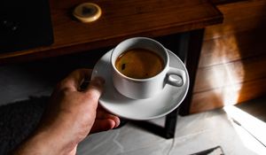 Preview wallpaper coffee, cup, drink, hand