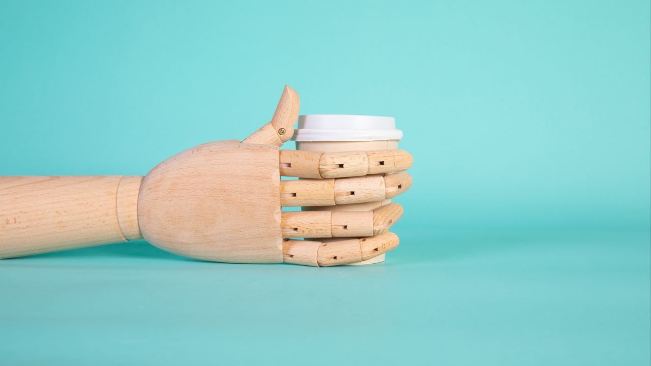 Wallpaper coffee, cup, drink, hand, wooden