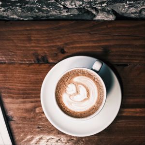 Preview wallpaper coffee, cup, foam, newspaper