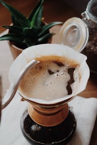 Preview wallpaper coffee, cup, foam