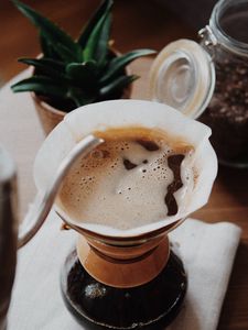 Preview wallpaper coffee, cup, foam