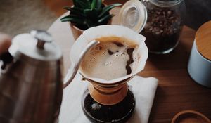 Preview wallpaper coffee, cup, foam