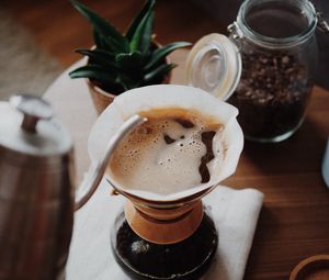 Preview wallpaper coffee, cup, foam