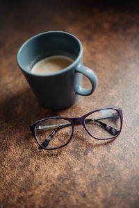 Preview wallpaper coffee, cup, glasses, table