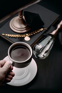 Preview wallpaper coffee, cup, hand, interior