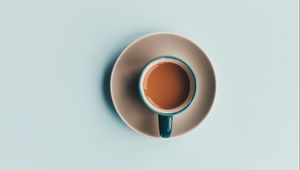 Preview wallpaper coffee, cup, minimalism