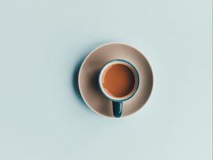 Preview wallpaper coffee, cup, minimalism