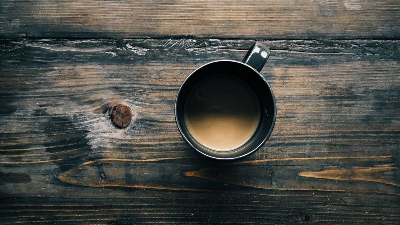 Wallpaper coffee, cup, wooden surface