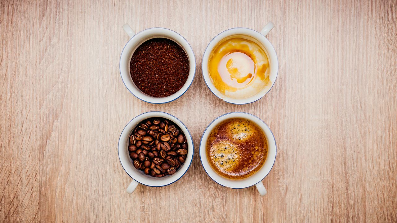 Wallpaper coffee, cups, varieties