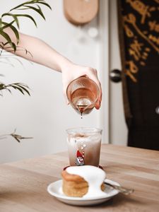 Preview wallpaper coffee, drink, cake, hand, glass