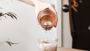 Preview wallpaper coffee, drink, cake, hand, glass