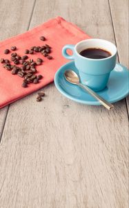 Preview wallpaper coffee, drink, coffee beans, cup