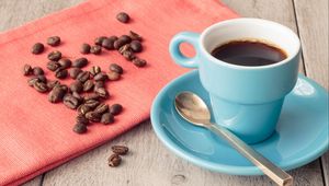 Preview wallpaper coffee, drink, coffee beans, cup