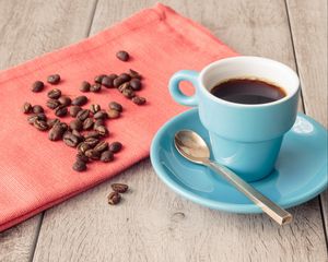 Preview wallpaper coffee, drink, coffee beans, cup