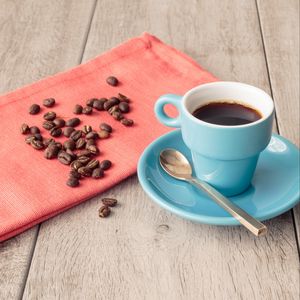 Preview wallpaper coffee, drink, coffee beans, cup